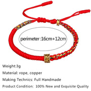 Tibetan Buddhist Six-character Mantra Beads Rope Bracelets
