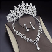 Baroque Crystal Bridal Jewelry Sets for Women