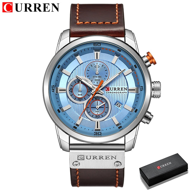 Curren Men Leather Sports Watches